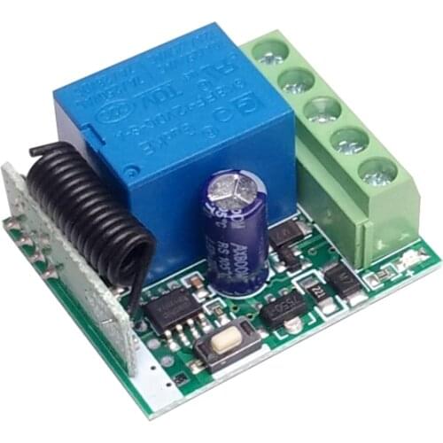 DC 12V Wireless Switch Module Control Board Remote Control Relay Jog Slf-locking Interlock Switch 433.92M Smart Electronics