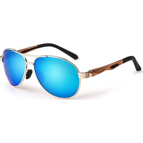 Mens Sunglasses Women Alloy Polarized Sunglasses Brand Designer Driving Fashion Male Sunglasses Driving With Case 7515-1Y