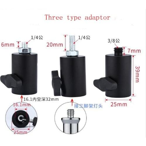 New design Photography accessories camera lamp holder LED flash 1/4 or 3/8 photography lamp holder adapter Tripod Adapter