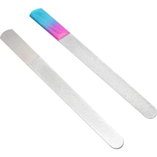 Stainless Metal Steel Nail Files Buffer Sanding Polishing Nail Grinding Blocks Grind Sand Nail Art Pedicure Manicure