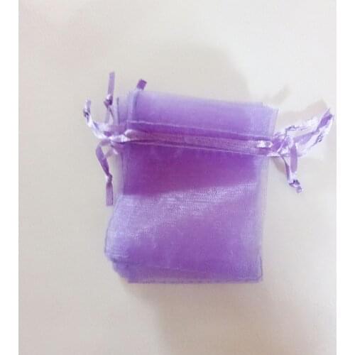 100pcs Light Purple Gift Bags Jewelry Bags And Packaging Organza Bag Drawstring Bag Wedding/woman Travel Storage Display Pouches