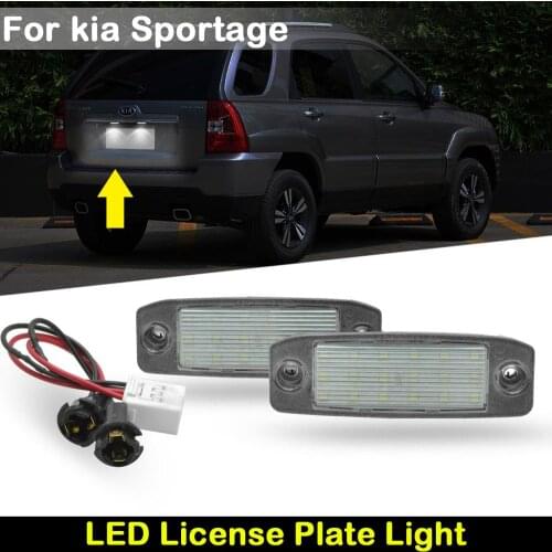 For kia Sportage 2011-2015 Car Rear white LED license plate light number plate lamp