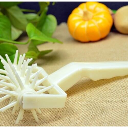 Portable Cookie Cake Pizza Pie Cooking Dough Roller Baker Pastry Crust Embosser Decor Pizza Cutter Kitchen Tools