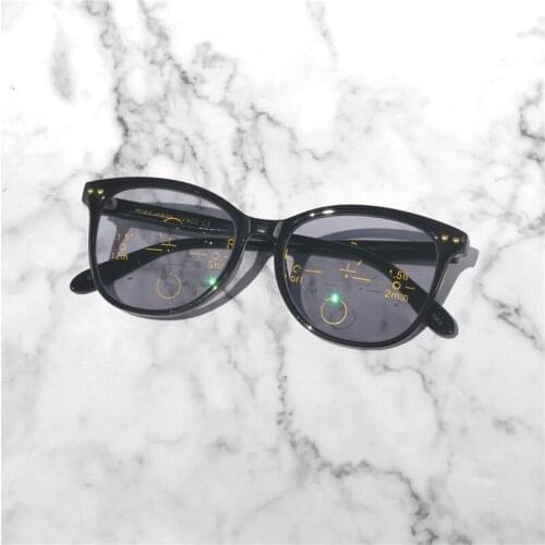 Progressive Multifocal glasses Transition Sunglasses Photochromic Reading Glasses Men Points for Reader Near Far sight FML
