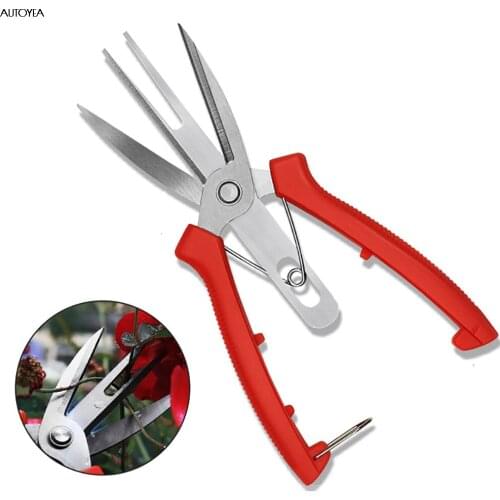 Double-edged Garden Scissors Fruit Picker Plant Pruner Garden Shears Fruit Tree Flower Grape Pruning Shears Bonsai Tools Tijeras