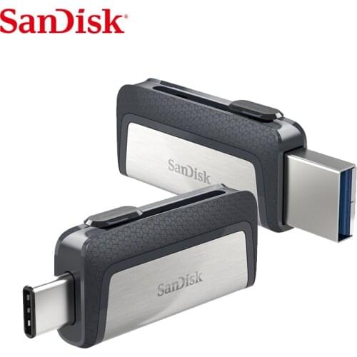 Sandisk USB 3.1 Flash Drive Ultra Dual Drive USB Type-C 32GB 64GB 128GB OTG Pen Drive For Smartphone Flash Drive 16GB Pendrive