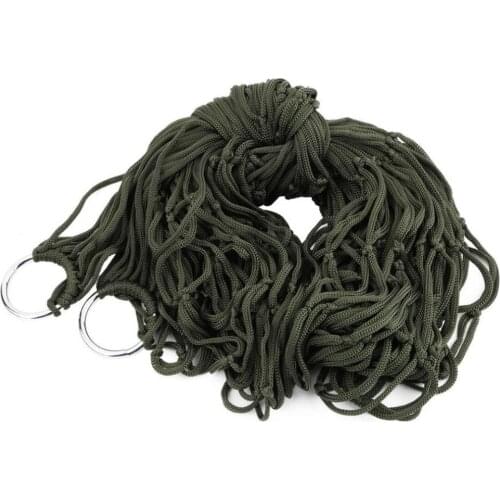 New Summer Indoor Outdoor Swing Adult Children Thicken Nylon Fabric Hammock Mesh Net Hang Strong Rope For Travel Camping Beach