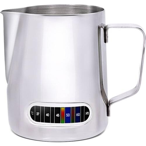 Temperature-Controlled Milk Tea Cup 501-600ml Stainless Steel Thermometer To Sense Heat Mug