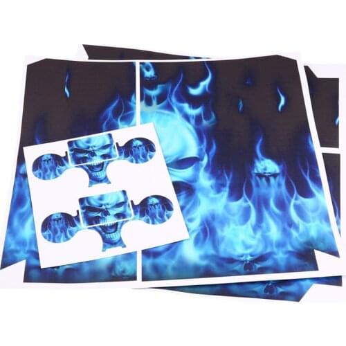 Waterproof Whole Body Vinyl Skin Sticker Decal Cover for Sony PS4 Console and 2Pcs Controllers Protective Skins