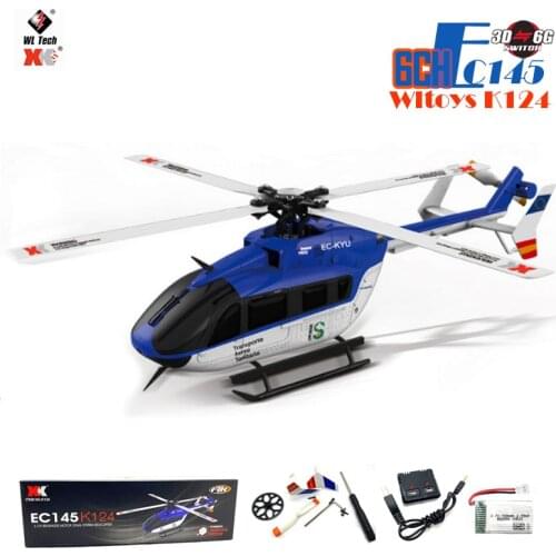 WLtoys XK K124 BNF RC Drone 2.4G 6CH 3D 6G System 360 Roll Brushless RC Helicopter Compatible with FUTABA S-FHSS For Kids Gifts