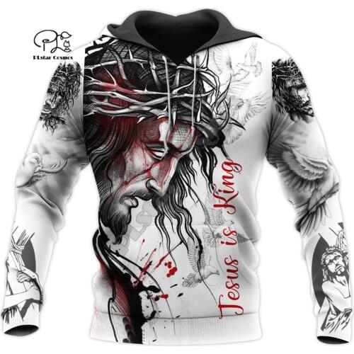 PLstar Cosmos God Christian Catholic Jesus Retro Streetwear Funny Pullover Harajuku 3DPrint Men/Women Zip/Hoodies/Sweatshirts S9