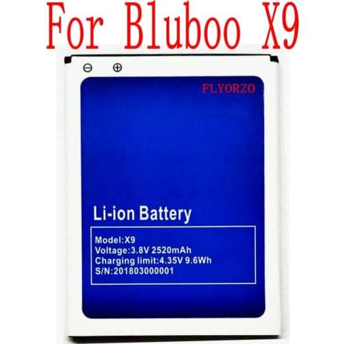 100% Brand new High Quality 2520mAh Bluboo X9 Battery For Bluboo X9 Cell Phone