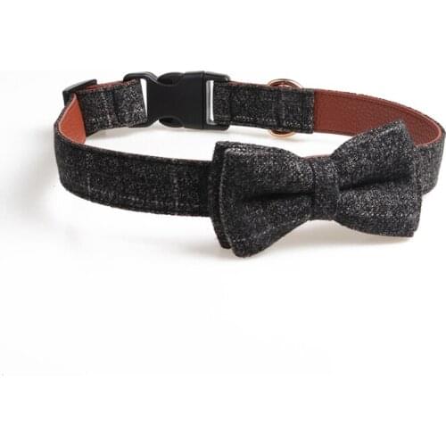 12PCS / LOT Dog Bow Tie Collar Medium Large Dog Safety Plug Buckle Pet Collar Pet Supplies