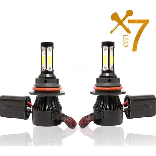 200Pcs/Lot 100Pair AUTO led 50W H7 H11 9005 9006 H4 car 12v headlight H4 9004 9007 H13 9012 LED LIGHT 6500K
