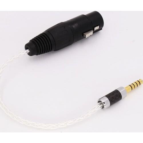 4.4mm Headphone to 4 Pin XLR Female Aux Cable TRRRS Audio Jack cable