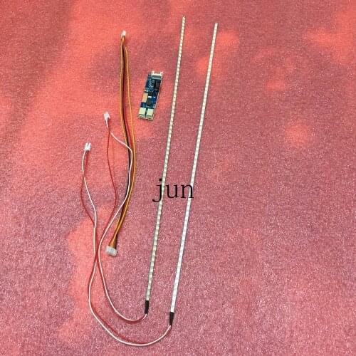 5pcs''19 inch wide Panel LED Backlight Lamps Update CCFL to LED 2x Strips+ Driverboard 420mm Adjustable Brightness Kit