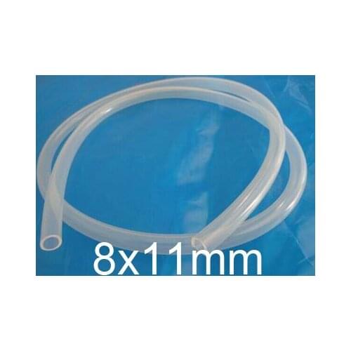8mm ID 11mm OD 8x11 Transparent Food Grade Medical Use FDA Silicone Rubber Flexible Tube / Hose silicon tubing
