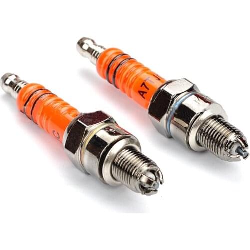 A7TC C7HSA Spark Plug 3 Electrode 70cc 125cc 90cc 110cc Mountain Bike ATV Racing