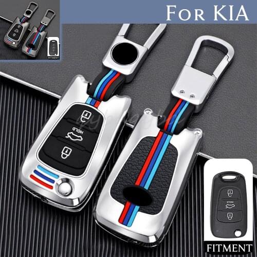 Zinc Alloy Remote Start Car Key Case Shell Cover Fob For Kia Sportage Rio 3 Soul Optima Hyundai i20 i30 ix20 ix35 Elantra Accent