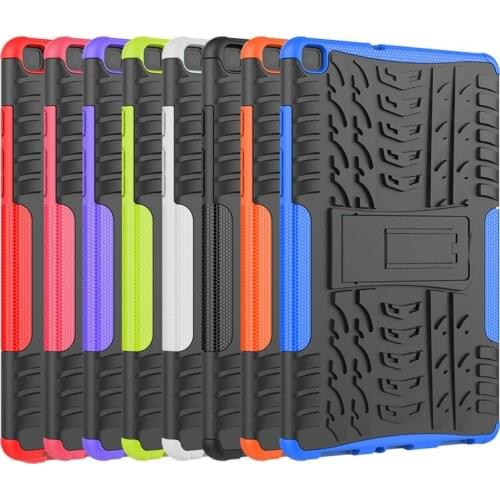 Kids Case for Samsung Galaxy A7 Lite 2021 T220 T225 Tablet Heavy Duty 2in1 Hybrid Rugged Silicon Kickstand Armor Cover + Pen