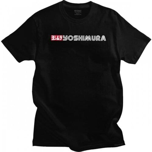 Classic Japan Yoshimura T Shirts Men Short Sleeve Tuning Race Auto T-Shirt O-neck 100% Cotton Tee Tops Casual T-shirt Clothing