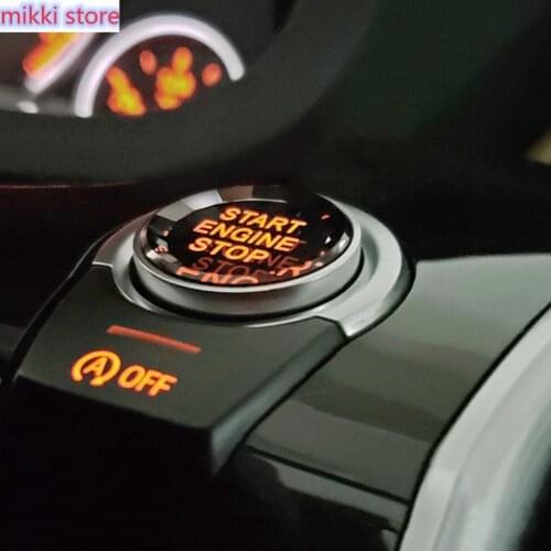 Crystal Buttons Cover Start Stop Engine Switch Replacement Car Decoration for BMW X1 F10 X2 X3 X4 X4 X5 F15 X6 All Series 12-19