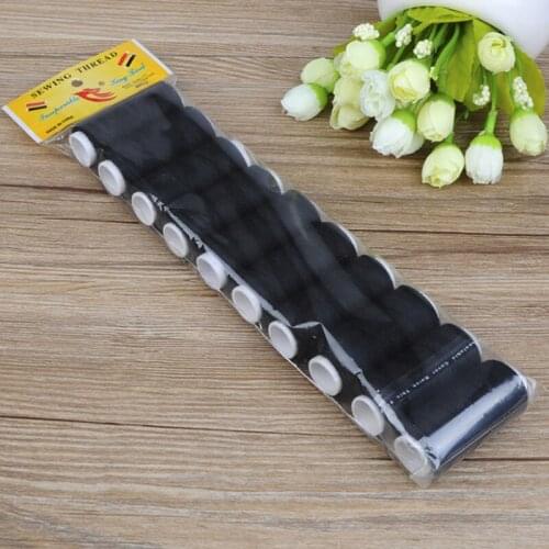 Colorful 10pcs/set High Tenacity Cotton Machine Embroidery Sewing Threads Hand Sewing Thread Craft Patch Steering-wheel Sewing S