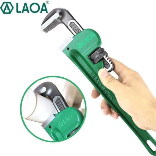 LAOA 18 inch Pipe Wrench Heavy Duty Plumbing Wrench Cr-V Steel Anti-rust Anti-corrosion Manual Tools