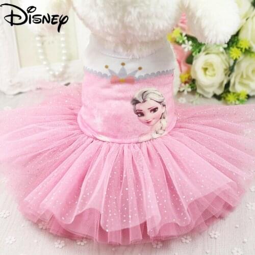 Disney Fashion Cute Cartoon Princess Pet Dress Simple Spring and Summer Fashion and Comfortable Size Medium Dog Clothing