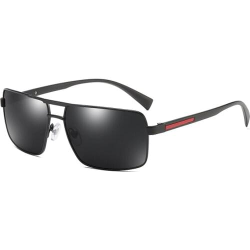 Logorela Design JM0016 Polarized Sunglasses Men Vintage Square Frame Retro Sun Glasses Square TR90 Elastic Leg glasses UV400