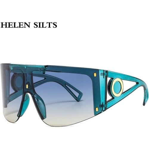 Mens Mask Goggles Sunglasses For Women Fashion One Piece Square Sun Glasses Men Oversized Ladies Eyeglasses UV400 oculos H146