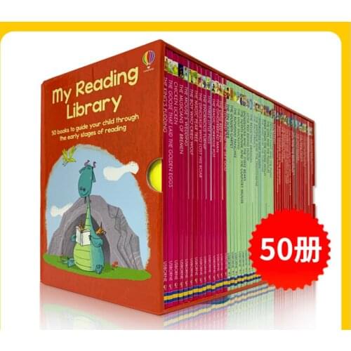6-10 year 50 book/set Usborne My Reading Library Childrens English picture books stories primary chapters books graded reading