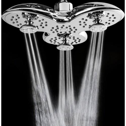 Plastic bathroom shower nozzle multifunctional pressurized top spray hotel shower head single head shower head