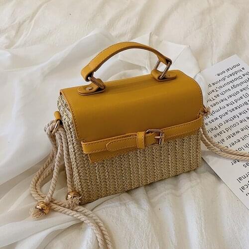 Luxury Handbags Women Bags Designer Straw Woven Handbag Mother Box Shopping Tote Bag 2020 Female Fashion Messenger Shoulder Bags