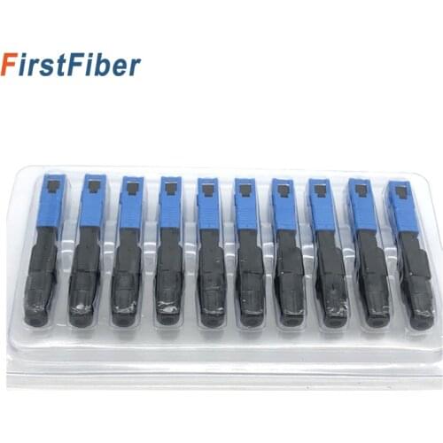 SC UPC Fast Connector Embedded SC UPC Adapter Cost-Effective Quick Assembly Connector FTTH 10/50/100pcs
