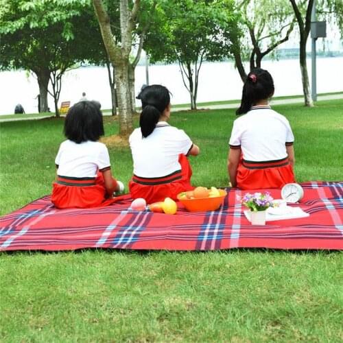 Camping equipment Outdoor Camping mat Waterproof Double-sided Fleece Aluminum Film Picnic Mat beach mat Travel furniture