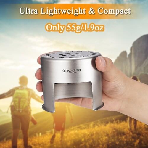 Ultra-light Titanium Wood Camping Stove Gas Burning Camping Cookware Set Wood Stove Portable Outdoor Cooker Burners Equipment