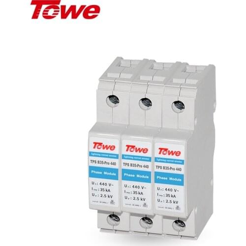 TOWE TPS B35-Pro P440 3P Wind Power Generation AC Power Protection B Level 35kV Surge Lightning Protection Arrester Device