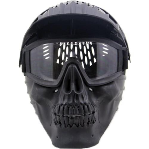 Military Skull Tactical Full Face Mask Goggle CS Wargame Shooting Hunting Airsoft Accessories Cosplay Halloween Paintball Masks