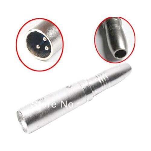XLR Male to 6.35mm 1/4" Mono Female jack Mic Adapter