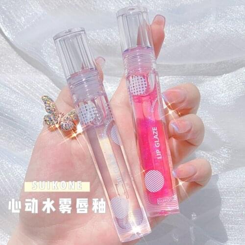Mirror Water Crystal Jelly Lip Gloss Lip Glaze Transparent Glass Shiny Lip Oil Nourishing Moisturizing Glitter Liquid Lipstick