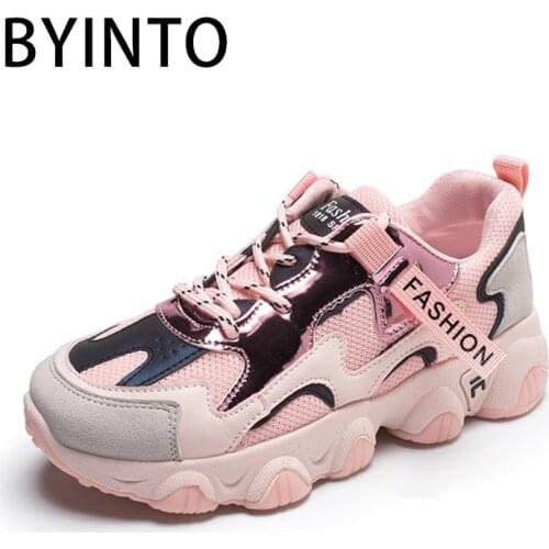 Basket Femme 2021 Fashion Sequins Platform Chunky Sneakers Women Sports Tennis Shoes Pink Fitness Female Footwear Tenis Feminino