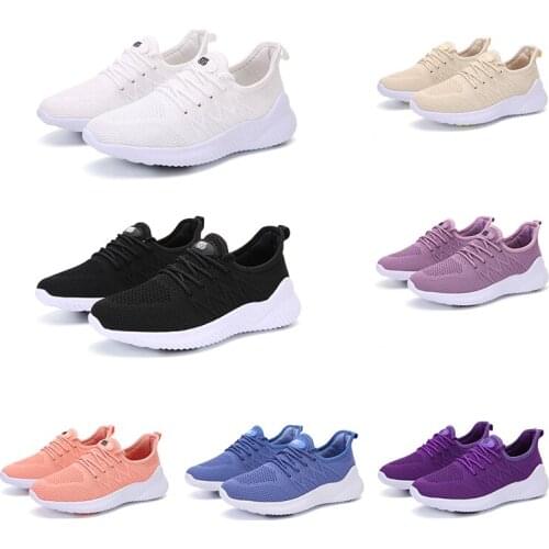 ZXCP 2021Spring Summer Casual Fashion Men Women Breathable Soft Bottom Outdoor Walking Mesh Flat Vulcanize Jogging Sneakers