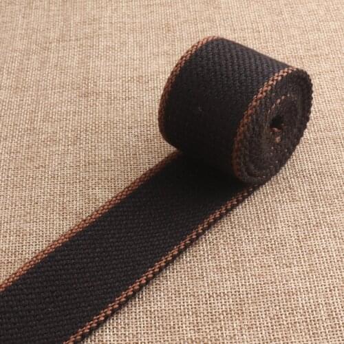 38mm Webbing Black Webbing Canvas Bag Strap Striped Webbing Canvas Strap Cotton Webbing Polyester Webbing 1.5"