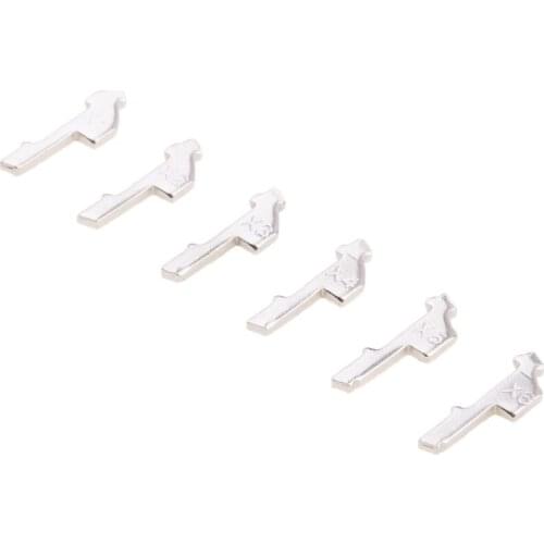 600 Pieces Auto Car Starter Lock Reed Cylinder Gasket Plate Kit， NO.#1. #2. #3. #4. #5. #6