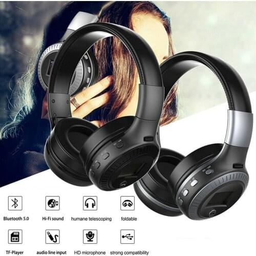 B19 Wireless Headphones Bluetooth Headset Foldable Earphone Deep Bass Headphones With Mic TF Card For Mobile Phone WR Digital