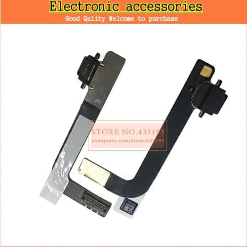 For iPAD 2 3 4 5 6 Mini USB Charging Dock Port Black Motherboard Repair Accessory Data Socket air mini 1 2 Plug Jack Flex Cable