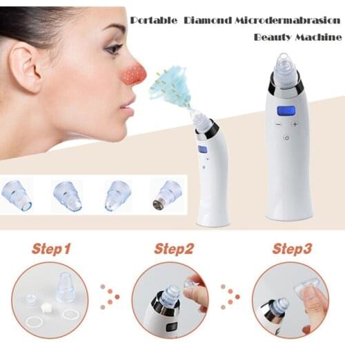 Face Acne Black Dot Pimple Blackhead Remover Electric Microcrystalline Blackhead Vacuum Cleaner Pore Blackhead Skin Care Machine