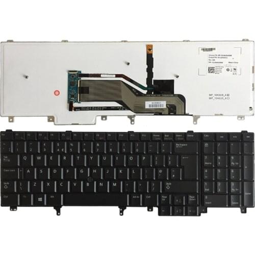 NEW UK Laptop Keyboard For DELL E6520 Teclado E6530 E6540 E5520 E5520M E5530 black with Backlight keyboard