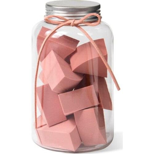 [Beauty Tool] Face Fan Powder Puff Blender - Super-Soft Facial Puff Makeup Sponge Blenders - ROSA 12pcs/6pcs